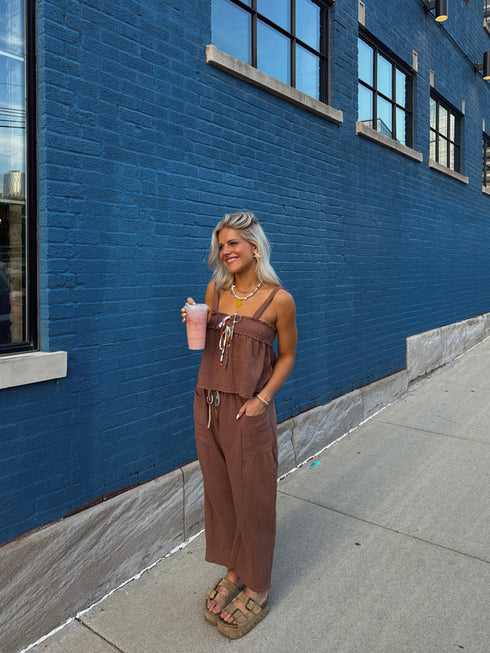 Picnic Princess Pant// Brown